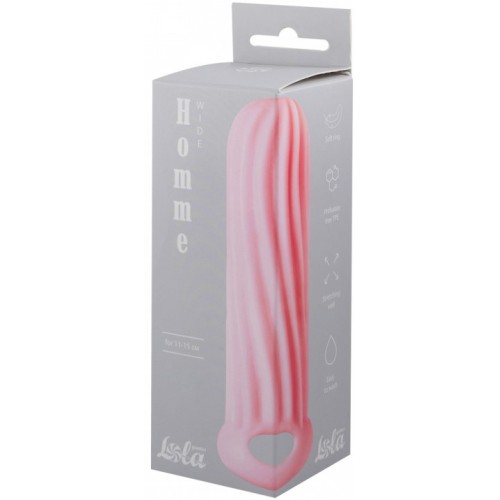 Фаллоудлинитель с кольцом Homme Wide Pink + 1,5 см 