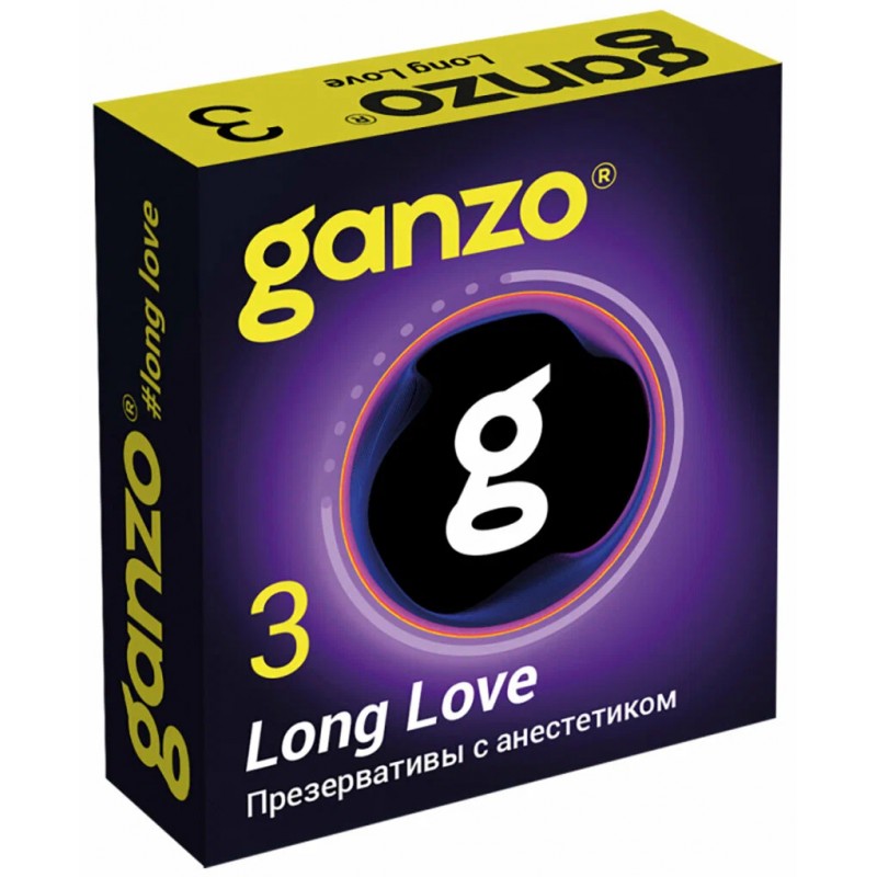 Презервативы Ganzo №3 Long Love с анестетиком