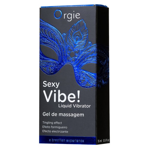 Гель для массажа ORGIE Sexy Vibe Liquid Vibrator с эффектом вибрации, 15 мл