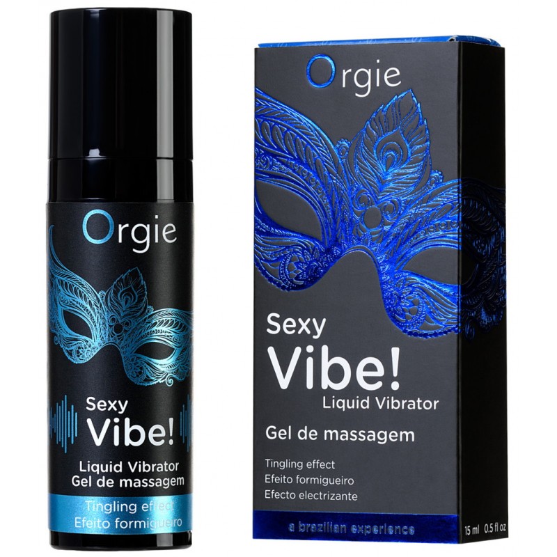Гель для массажа ORGIE Sexy Vibe Liquid Vibrator с эффектом вибрации, 15 мл