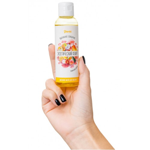 Съедобное массажное масло Yovee «Экзотический флирт» со вкусом тропических фруктов, 125 мл