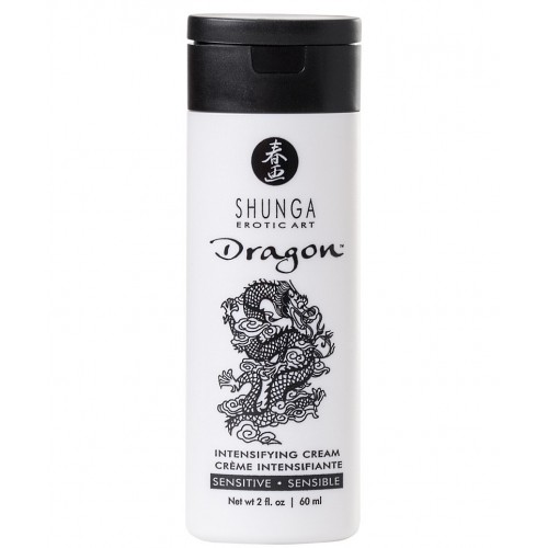 Усиливающий крем для пар Shunga Dragon Sensitive, эффект «ледяного огня», 60 мл
