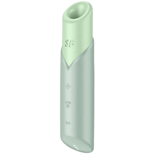 Вакуумно-волновой мини-стимулятор клитора с вибрацией помада Satisfyer Naughty Kiss