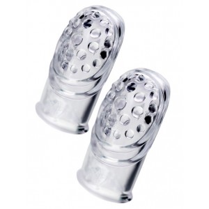 Комплект насадок на палец A-toys Favi, ТРЕ, прозрачный, 3,5 см