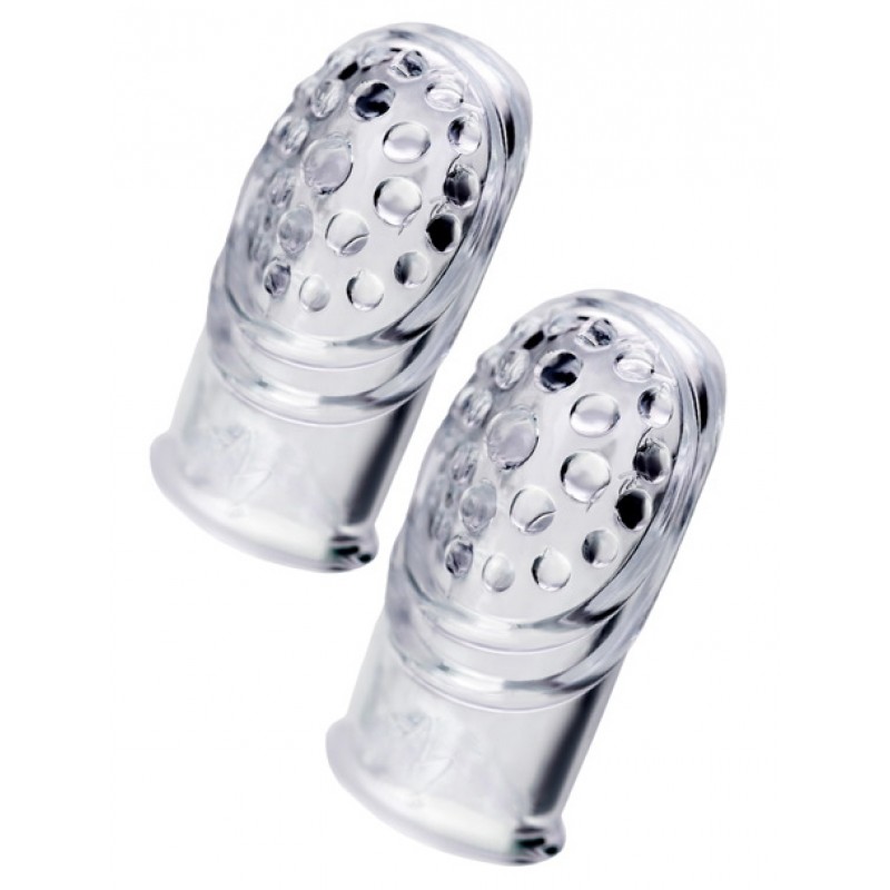 Комплект насадок на палец A-toys Favi, ТРЕ, прозрачный, 3,5 см