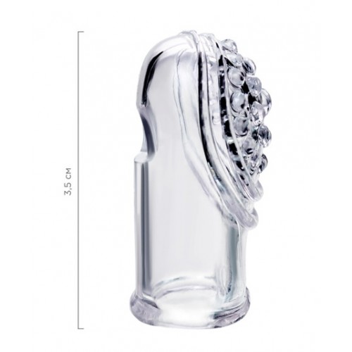 Комплект насадок на палец A-toys Favi, ТРЕ, прозрачный, 3,5 см