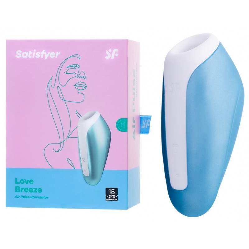 Вакуумно-волновой стимулятор клитора Satisfyer Love Breeze голубой