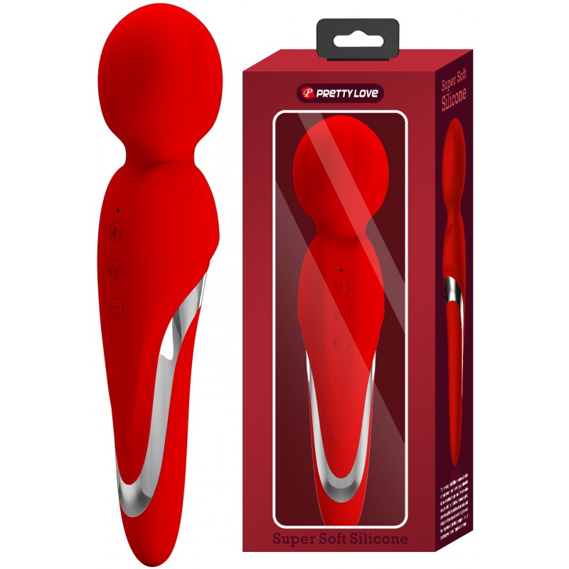 Перезаряжаемый вибромассажер Pretty Love Walter красный