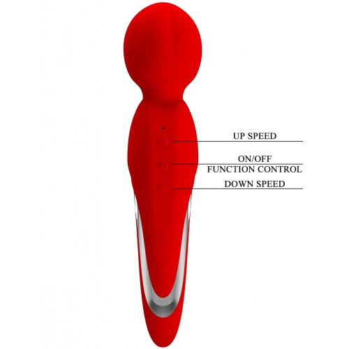 Перезаряжаемый вибромассажер Pretty Love Walter красный