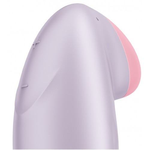 Перезаряжаемый смарт-стимулятор с вибрацией Satisfyer Tropical Tip Lilac