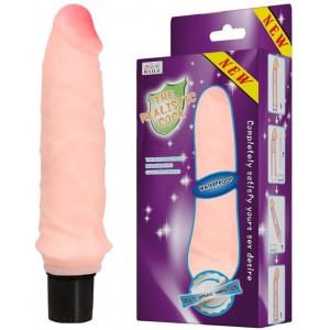 Водонепроницаемый вибратор фиолетовый Realistic Cock 