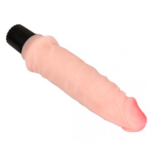 Водонепроницаемый вибратор фиолетовый Realistic Cock 