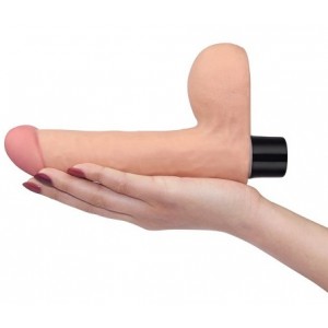 Вибратор с мошонкой Real Softee 14 см (иной угол)