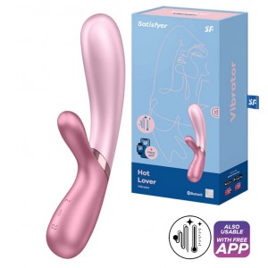Вибратор Satisfyer Hot Lover с функцией нагрева и управлением через смартфон розовый 