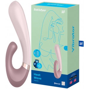 Смарт-вибратор со стимулятором клитора и функцией нагрева Satisfyer Heat Wave Mauve