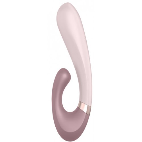 Смарт-вибратор со стимулятором клитора и функцией нагрева Satisfyer Heat Wave Mauve
