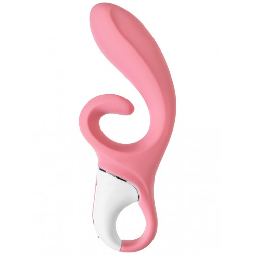 Вибратор-кролик с гибким клиторальным отростком Satisfyer Hug Me Pink