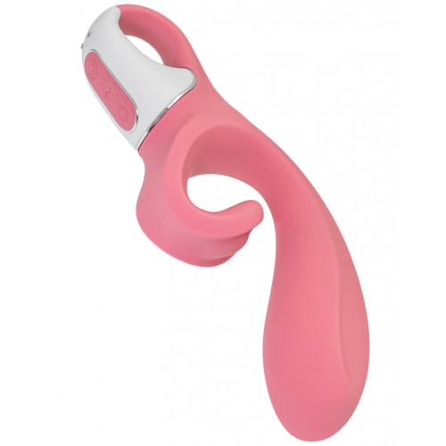 Вибратор-кролик с гибким клиторальным отростком Satisfyer Hug Me Pink