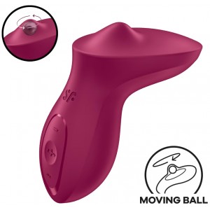 Клиторальный вибромассажер с плавающим стимулятором Satisfyer Exciterrr бордовый Клиторальный вибромассажер с плавающим стимулятором Satisfyer Exciterrr бордовый (иной угол)