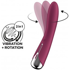 Вибратор для точки G с ротацией Satisfyer Spinning Vibe 1 Red (иной угол)