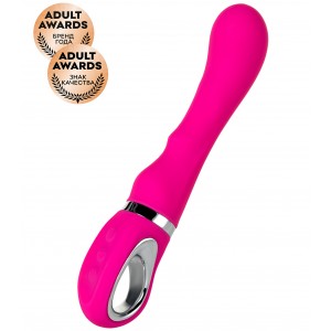 Вибратор JOS PILO с WOW-режимом, силикон, розовый, 20 см (иной угол)