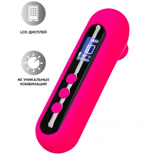 Вакуум-волновой стимулятор eroTeq Molette, силикон, розовый, 13 см
