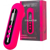 Вакуум-волновой стимулятор eroTeq Molette, силикон, розовый, 13 см