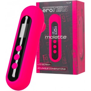 Вакуум-волновой стимулятор eroTeq Molette, силикон, розовый, 13 см