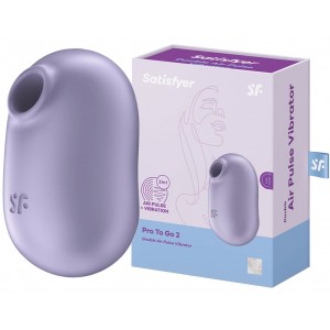 Вакуумно-волновой стимулятор с вибрацией Satisfyer Pro To Go 2 фиолетовый