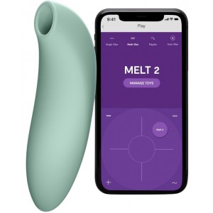 Вакуумно-волновой смарт-стимулятор клитора We-Vibe Melt 2 шалфей