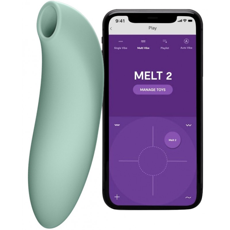Вакуумно-волновой смарт-стимулятор клитора We-Vibe Melt 2 шалфей
