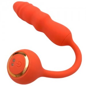 Перезаряжаемое виброяйцо с функцией ротации оранжевое (иной угол)