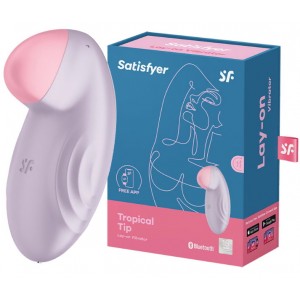Перезаряжаемый смарт-стимулятор с вибрацией Satisfyer Tropical Tip Lilac Перезаряжаемый смарт-стимулятор с вибрацией Satisfyer Tropical Tip Lilac