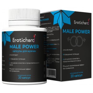 Возбуждающие капсулы для мужчин Erotichard Male Power 20 шт