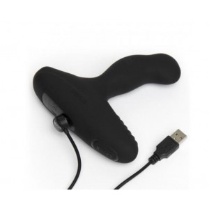 Массажер простаты NEXUS REVO INTENSE с вращающейся головкой, черный (иной угол)