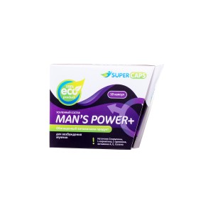 Капсулы Mans Power плюс возбуждающее средство 10 штук (иной угол)