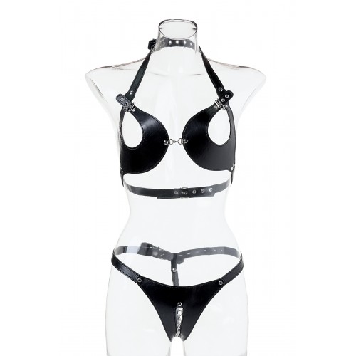 БДСМ бикини TOYFA Theatre, OS, черный