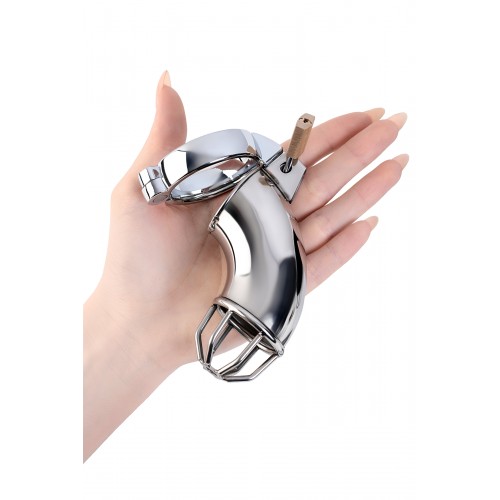 Пояс верности мужской TOYFA Metal, серебряный