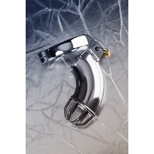 Пояс верности мужской, TOYFA Metal, серебристый Пояс верности мужской, TOYFA Metal, серебристый (иной угол)