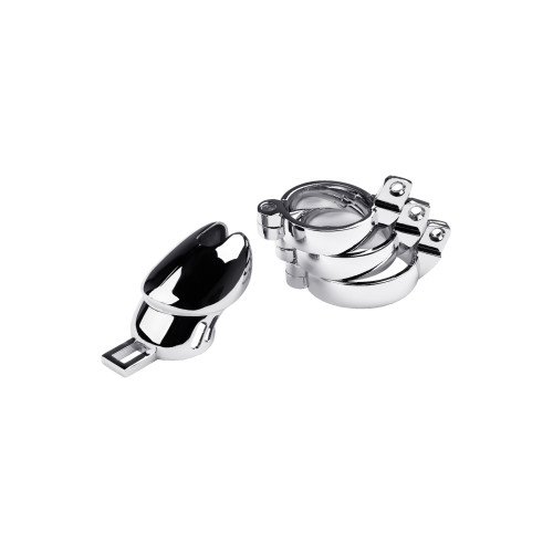 Пояс верности мужской TOYFA Metal, серебряный