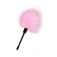 Щекоталка, пух, розовый, 21 см (в пакете)