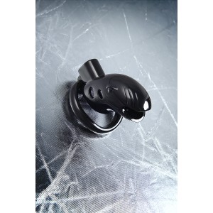 Пояс верности мужской Black&Red by TOYFA, ABS пластик, черный, 10 см (иной угол)