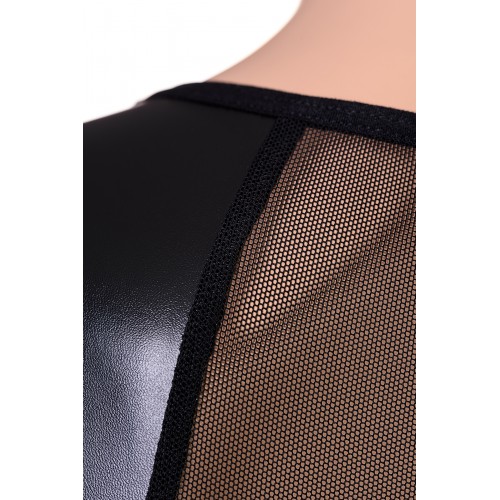 Платье wetlook и стринги Candy Girl Jillian черные, OS