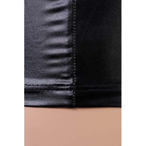 Платье wetlook и стринги Candy Girl Jillian черные, OS