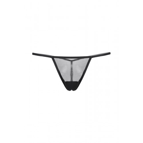 Платье wetlook и стринги Candy Girl Jillian черные, OS