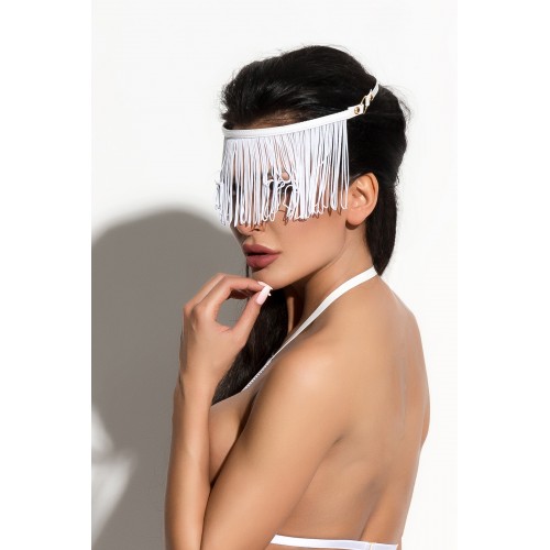 Украшение на голову Me Seduce Queen of hearts с длинной бахромой, белое, OS