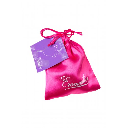 Гигиеническая менструальная чаша Eromantica, силикон, фиолетовый, L