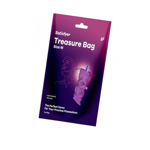 Мешочек Satisfyer Treasure Bag для хранения игрушек M, фиолетовый, 24*12 см