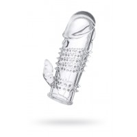 Насадка на пенис TOYFA, TPE, прозрачный, 13 см