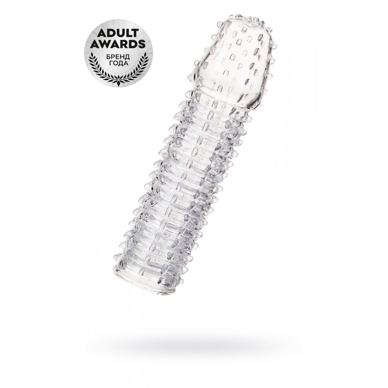 Насадка на пенис TOYFA A-Toys  , TPR, Прозрачный, 15,2 см
